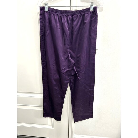 Vintage Kathryn Polka Dot Button Front Pajama Set Purple Sz Small Sleepwear - Picture 8 of 12